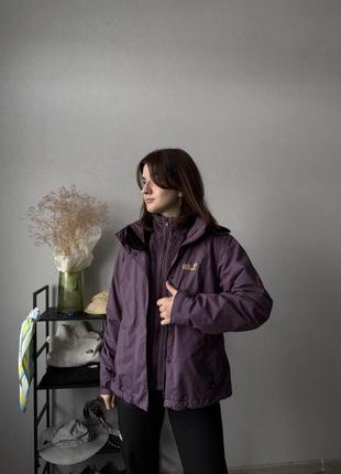 Куртка джек трекинговая женская в поход jack wolfskin texapore