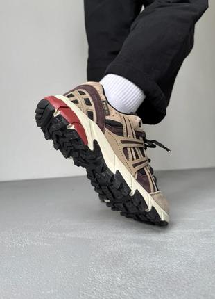 Asics gel sonoma gore-tex beige bordo white termo, кроссовки мужские акс гор текс, кроссовки мужское гор текс, кроссовки ассикс9 фото