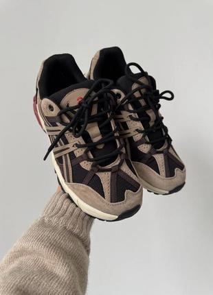 Asics gel sonoma gore-tex beige bordo white termo, кроссовки мужские акс гор текс, кроссовки мужское гор текс, кроссовки ассикс3 фото