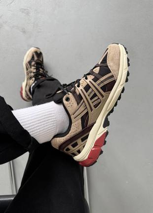 Asics gel sonoma gore-tex beige bordo white termo, кроссовки мужские акс гор текс, кроссовки мужское гор текс, кроссовки ассикс6 фото