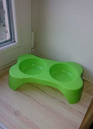 Миска подвійна для тварин