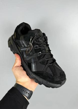 Asics gel sonoma black gore-tex, кроссовки мужские черные зимние, кроссовки мужские зимние чёрные, кроссовки ассикс