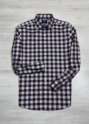 Premium charles tyrwhitt брендовая мужская рубашка клетка кэжуал английская 🏴󠁧󠁢󠁥󠁮󠁧󠁿 оригінал