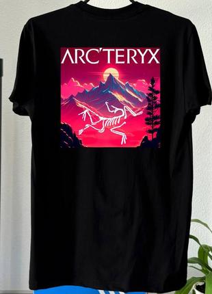 Футболка arcteryx neon mountains