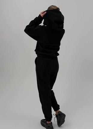 Костюм женский спортивный ткань: плюшевый флис / женский спортивный костюм является обмен / новинка спорт костюмы/ цвет: черный, фиолетовый8 фото