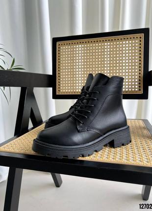 Жіночі шкіряні зимові черевики