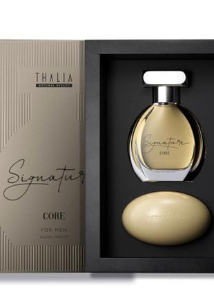 Чоловічий парфумерний набір edp+мило core thalia signature, 50 мл+100 г
