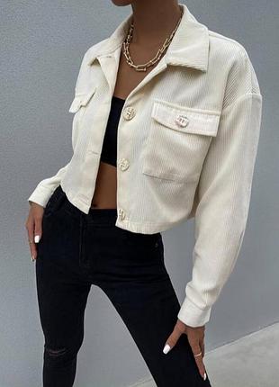 Вельветова сорочка вкорочена s