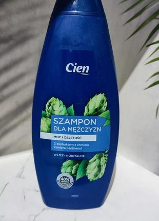 Мужской шампунь cien "с хмелем" для нормальных волос.
