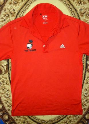 Футболка поло adidas golf climalite fore bisiness мужская технологическая s-m