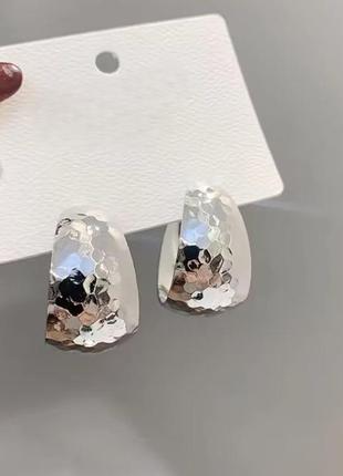Серьги бижутерия большие широкие кольца