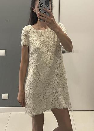 Кружевное платье zara 3