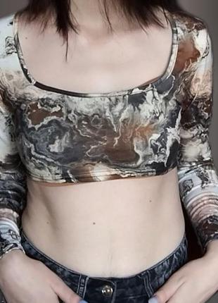 Топ с длинным рукавом