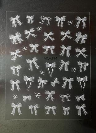 Наклейки бантики
