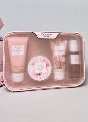 Подарочный набор victoria’s secret calm coconut milk & rose starter kit