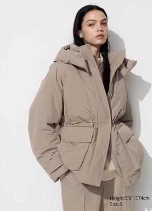 Пуховик парка uniqlo hybrid down coat