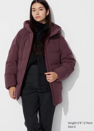 Пуховик куртка uniqlo seamless down short coat