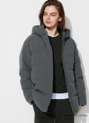 Пуховик куртка uniqlo seamless down short coat