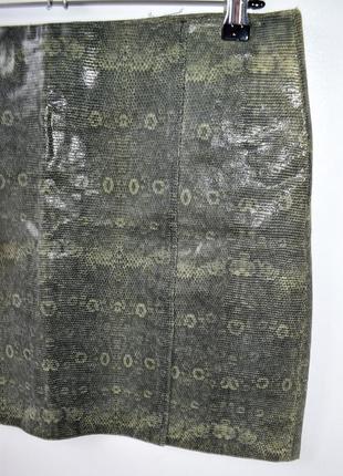 Versace jeans couture вінтажна спідниця шкіра рептилії