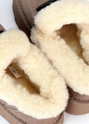 Угги лоферы замш женские