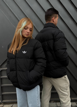 Пуховик adidas black.