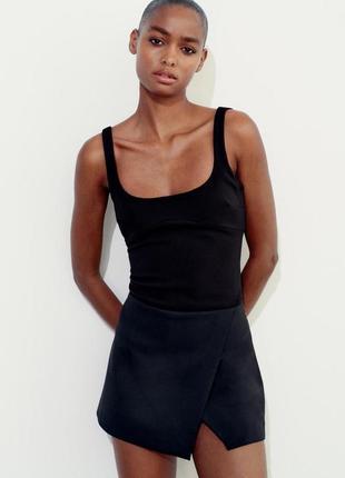 Юбка-шорты zara / юбка-юбка zara / мини юбка-шорты zara