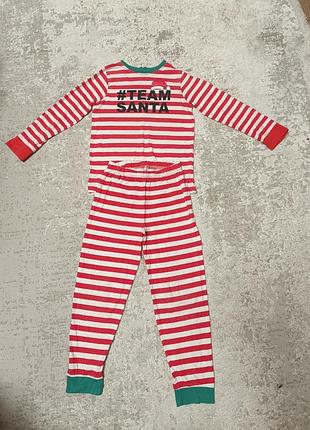 Новогодняя пижама, спальный костюм на мальчика 7-8 122-128