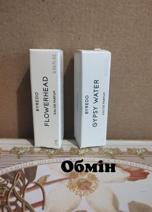 Пробники byredo, оригинал. обмен.