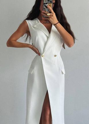 Распродажа платье-тренч prettylittlething миди с золотыми пуговицами