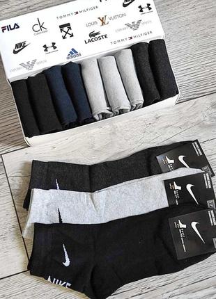 Носки, носки мужские nike -набор 12 пар в коробке3 фото