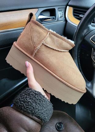 Угги ugg classic ultra mini ginger