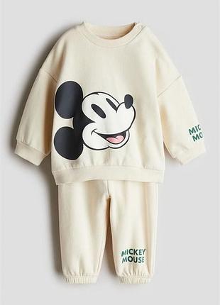 Костюм з начосом комплект для мальчика mickey mouse мики маус h&m сша