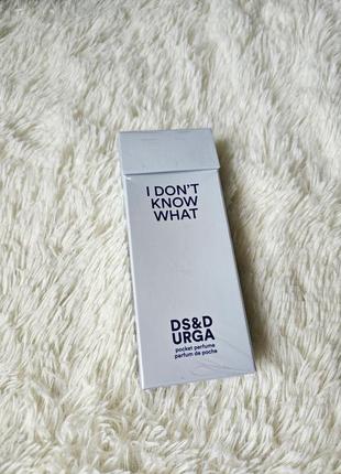 Парфуми "i don't know what" ds & durga 10ml оригінал, запаковані