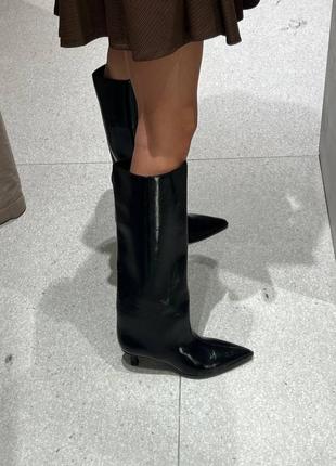Сапоги на каблуке китен хил4 фото