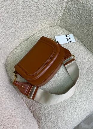 Коричнева сумочка zara, сумка зара
