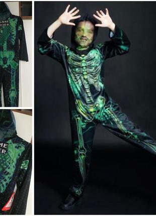 Карнавальный костюм скелет геймера с маской