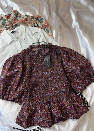 Нова блуза з пишними рукавами new look