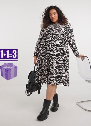 Миди платье в принт simply be 18