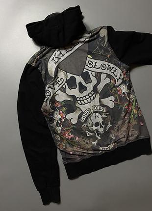Ed hardy y2k женская кофта олимпийка 5