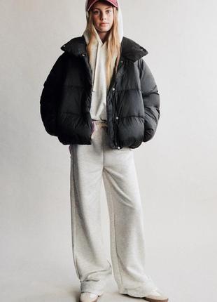 Куртка zara трендова, дутик еко пуховик