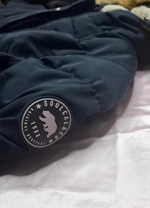 Дуже тепла чоловіча куртка на меху водонепроникна розмір s бренд soulcal and co