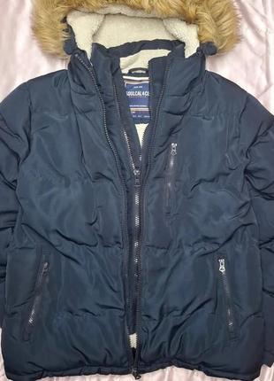 Дуже тепла чоловіча куртка на меху водонепроникна розмір s бренд soulcal and co