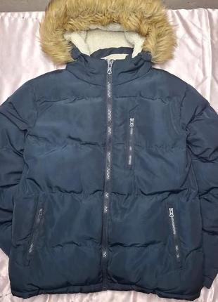 Дуже тепла чоловіча куртка на меху водонепроникна розмір s бренд soulcal and co