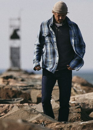 Outerknown blanket shirt, мужская фланелевая рубашка, размер м