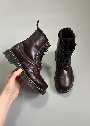 Ботинки dr michel martens 1460 serena red на меху jadon pascal virginia