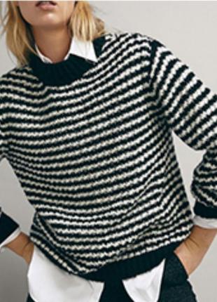 Вязаный шерстяной свитер massimo dutti