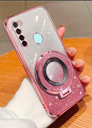 Блестящий чехол для телефона xiaomi redmi note 8