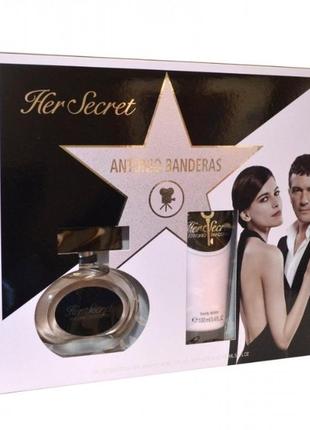 Antonio banderas her secret набор (edt 50 ml + b/l 100 ml)