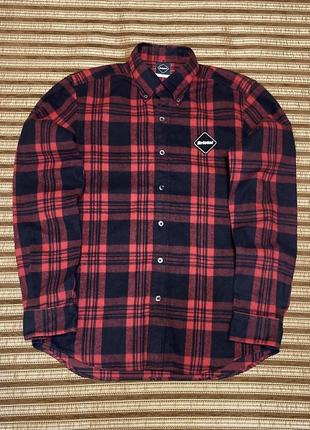 Рубашка f.c. real bristol coca-cola tour flannel shirt фланелевая