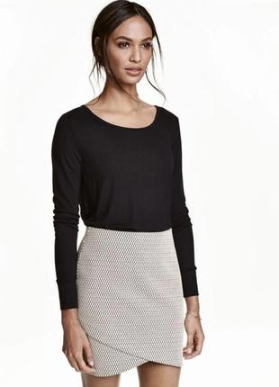 H&m лонгслив черный